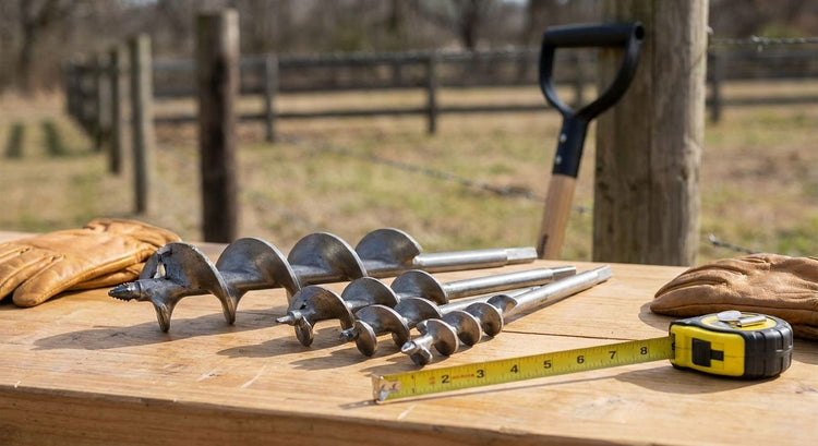 How to choose the right post hole borer bit size