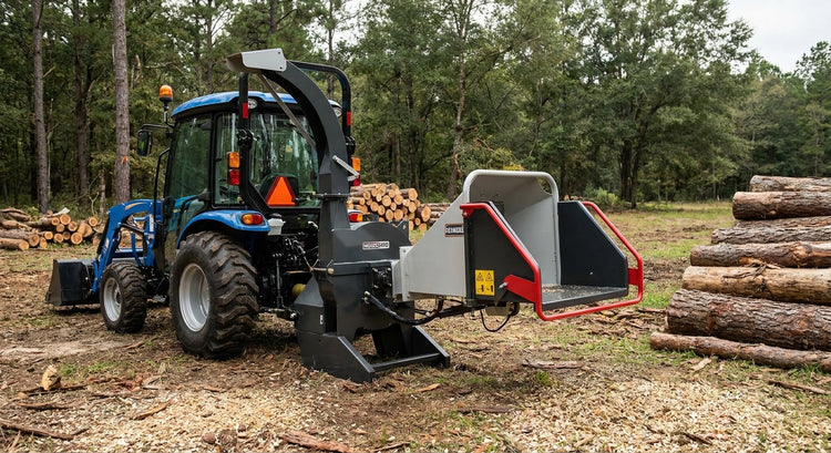 PTO wood chippers for small-scale forestry blocks