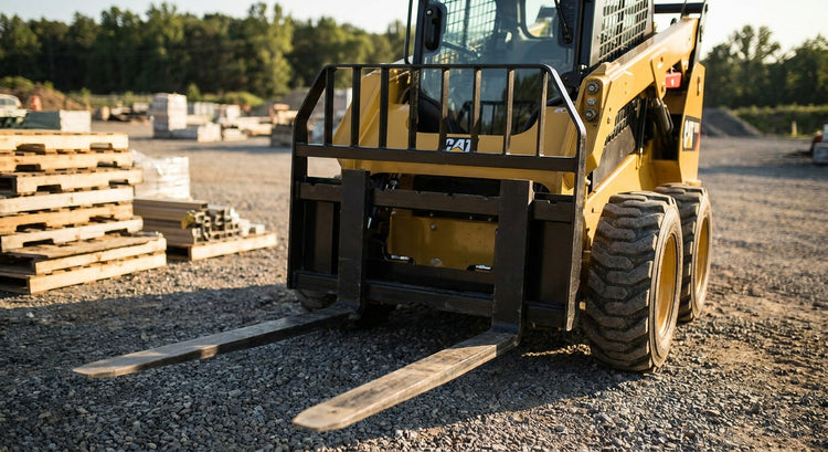 Pallet forks for skid steer loaders