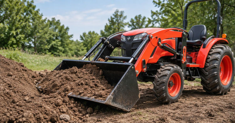 Best tipping dirt scoops for compact tractors 2026