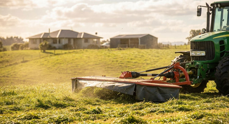 Disc mowers for cutting hay on small farms