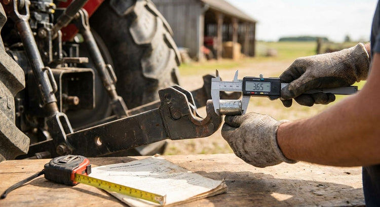 How to measure your tractor cat pin size before buying attachments
