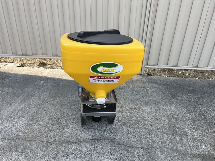 12V Fertiliser Spreader 70L with Speed + Flow remote controller