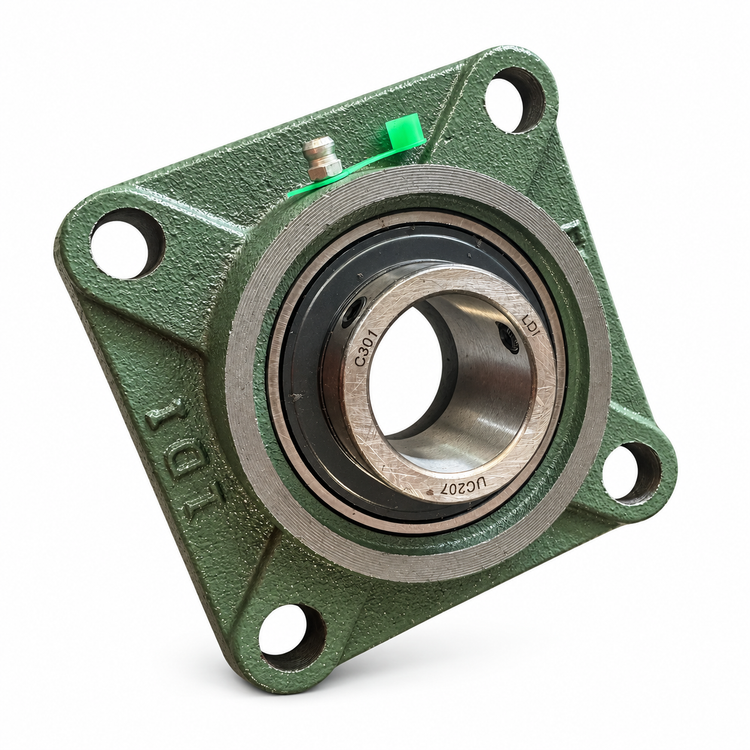 Del Morino 42400001 UC207 bearing and F207 four-bolt housing