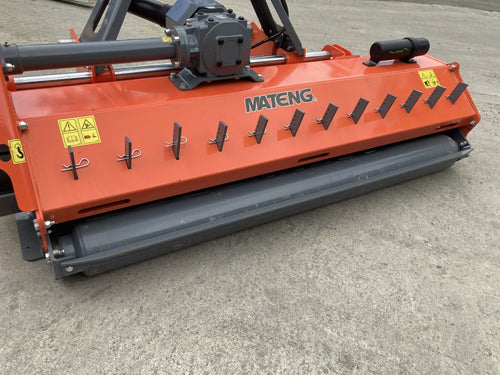 FUSJ 1.8 Flail Mower with Hydraulic Side shift and pruning rakes