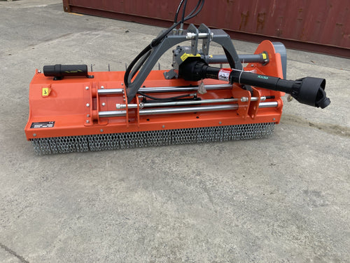 FUSJ 1.8 Flail Mower with Hydraulic Side shift and pruning rakes