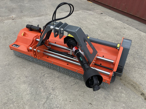 FUSJ 1.8 Flail Mower with Hydraulic Side shift and pruning rakes