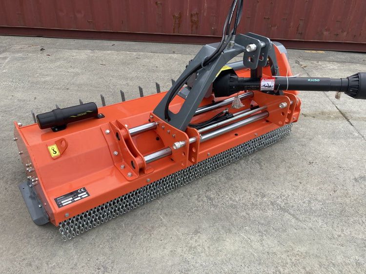 FUSJ 1.8 Flail Mower with Hydraulic Side shift and pruning rakes