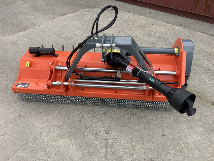 FUSJ 1.8 Flail Mower with Hydraulic Side shift and pruning rakes