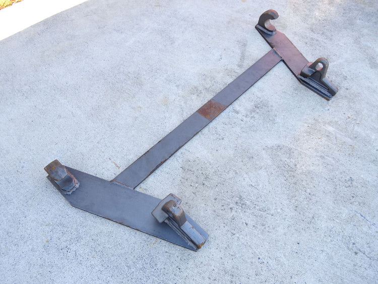 Euro hitch brackets, weld on pre spaced.