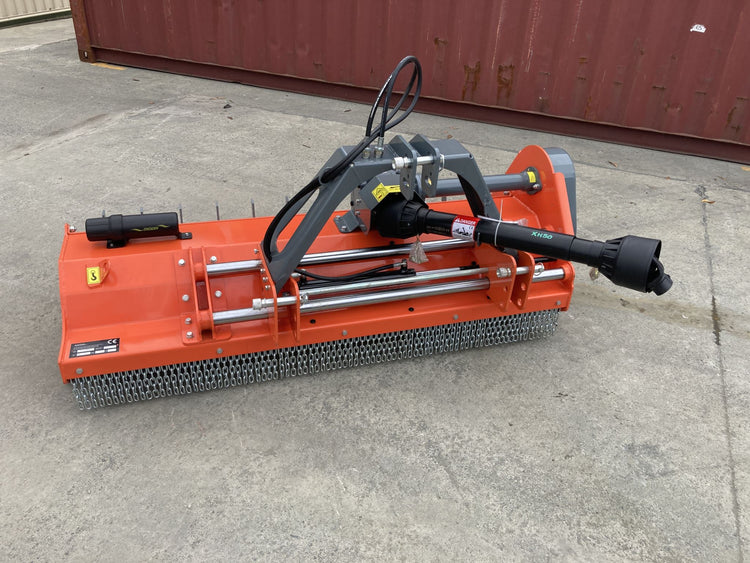 FUSJ 1.8 Flail Mower with Hydraulic Side shift and pruning rakes