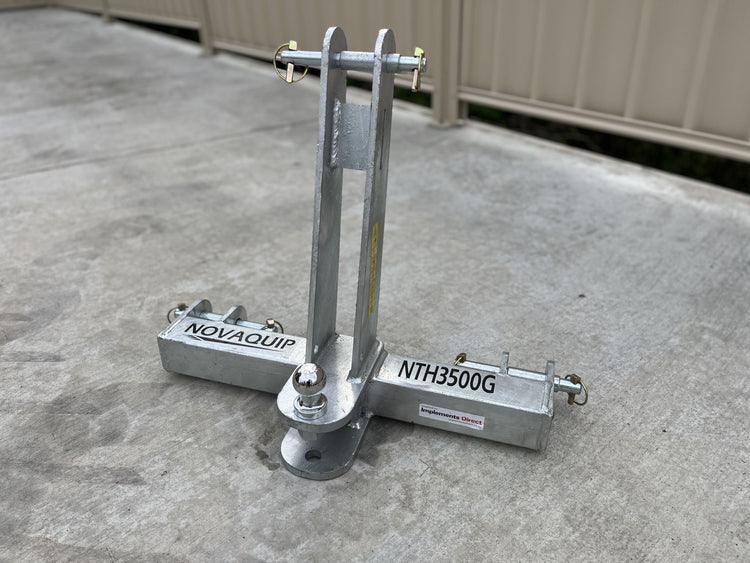 Novaquip 3 point linkage Towbar with Tow ball and Clevis hitch