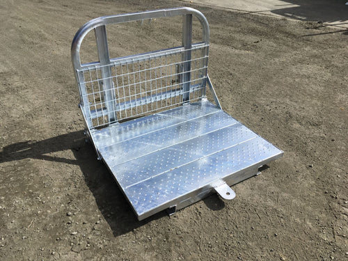 Carry all transport tray with towbar (galvanised)