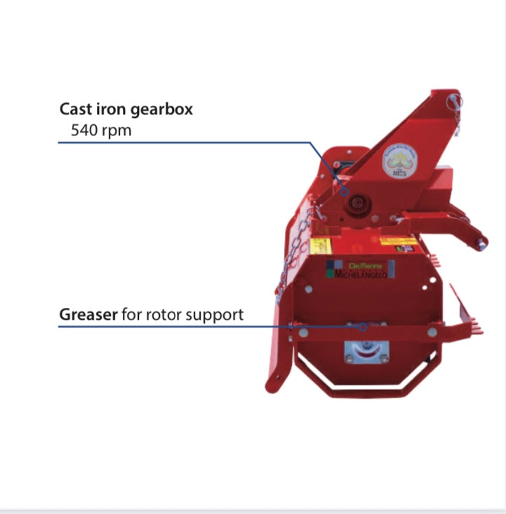 Del Morino Thunder 1.05m Reversible  Rotary Hoe